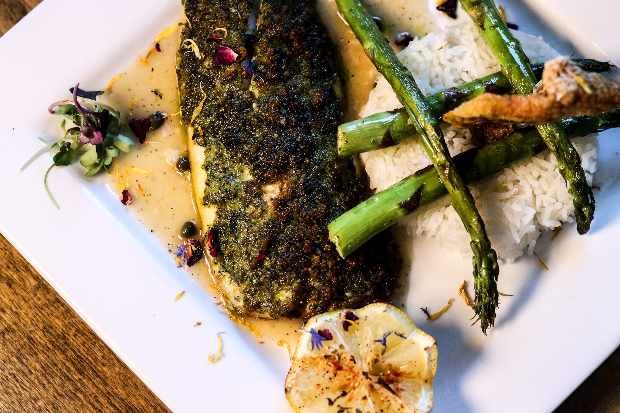 Herb Dusted Red Snapper