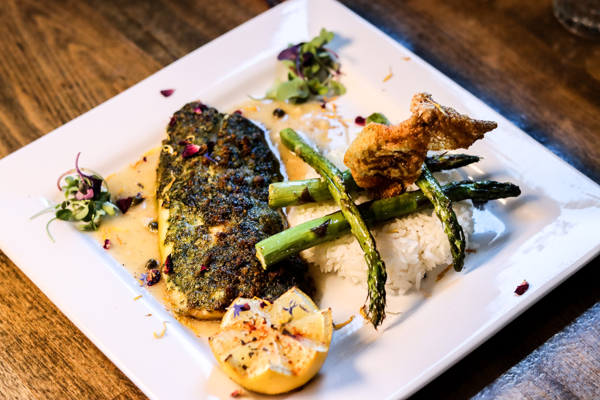 Herb Dusted Red Snapper